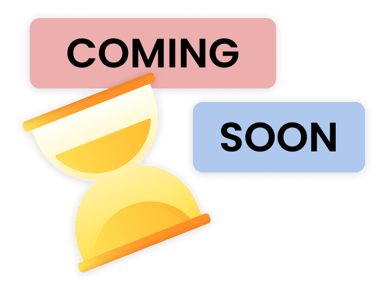 Coming soon — hourglass illustration