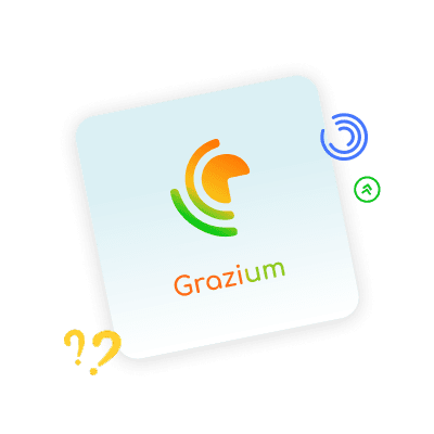 What is Grazium illustration — Grazium logo with question marks